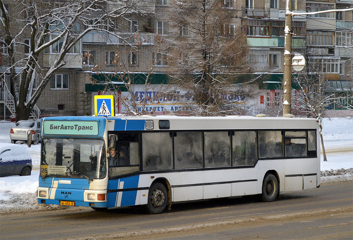 Владимирская область, MAN A10 NL202 № ВО 653 33