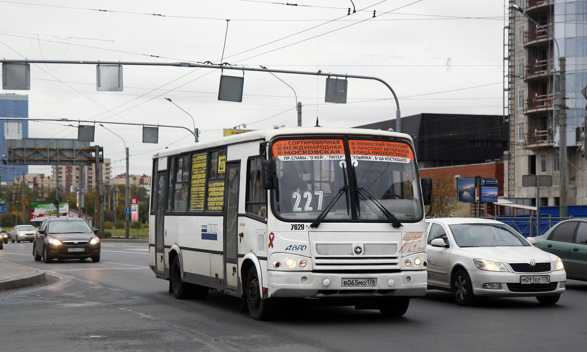 Санкт-Петербург, ПАЗ-320412-05 № 7629