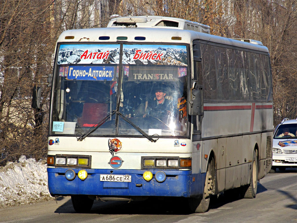 Алтай, SsangYong TransStar № А 686 СЕ 22 — Фото — Автобусний транспорт