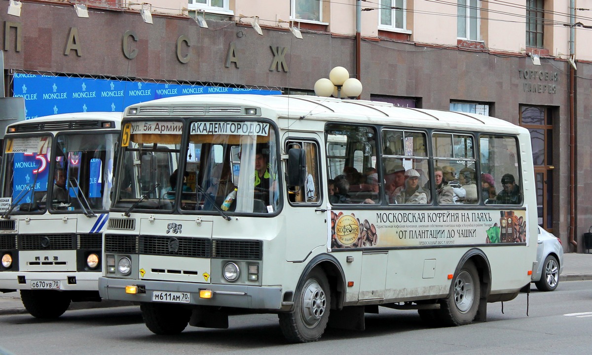 Томская область, ПАЗ-32054 № М 611 АМ 70