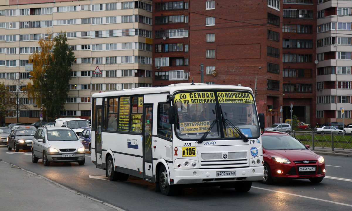 Санкт-Петербург, ПАЗ-320412-05 № 7771