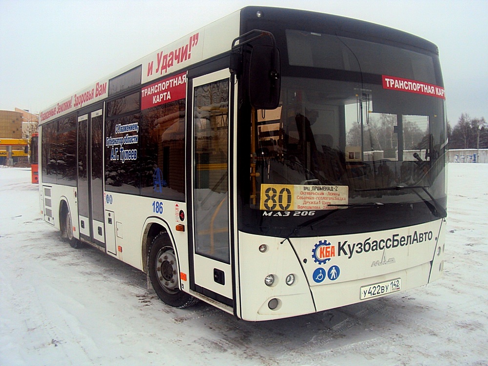 Kemerovo region - Kuzbass, MAZ-206.068 Nr. 186