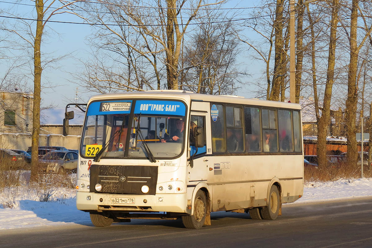 Ленинградская область, ПАЗ-320412-05 № 7677