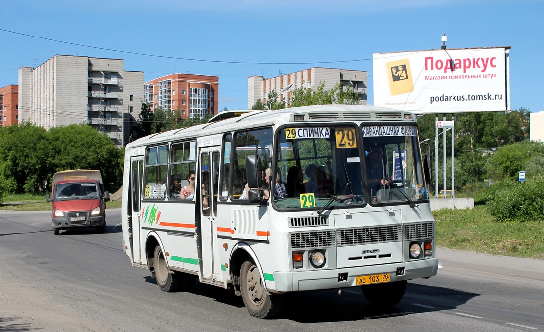 Томская область, ПАЗ-32054 № АС 103 70