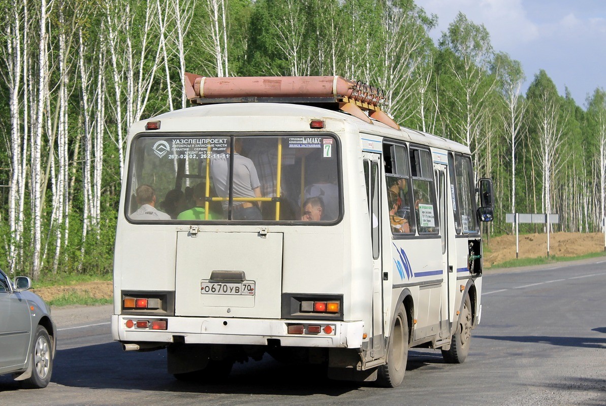 Томская область, ПАЗ-32054 № О 670 УВ 70