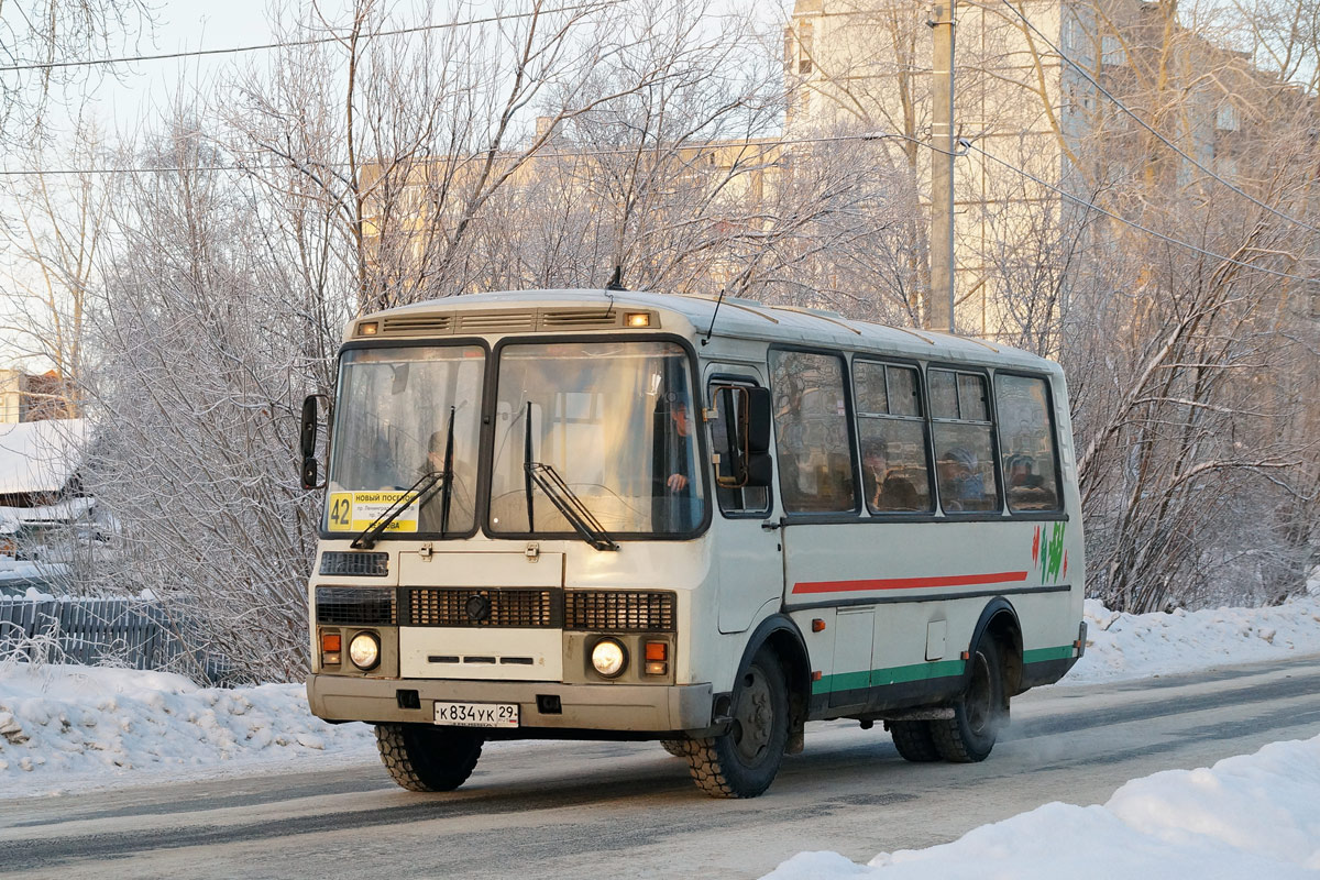 Архангельская область, ПАЗ-32054 № К 834 УК 29