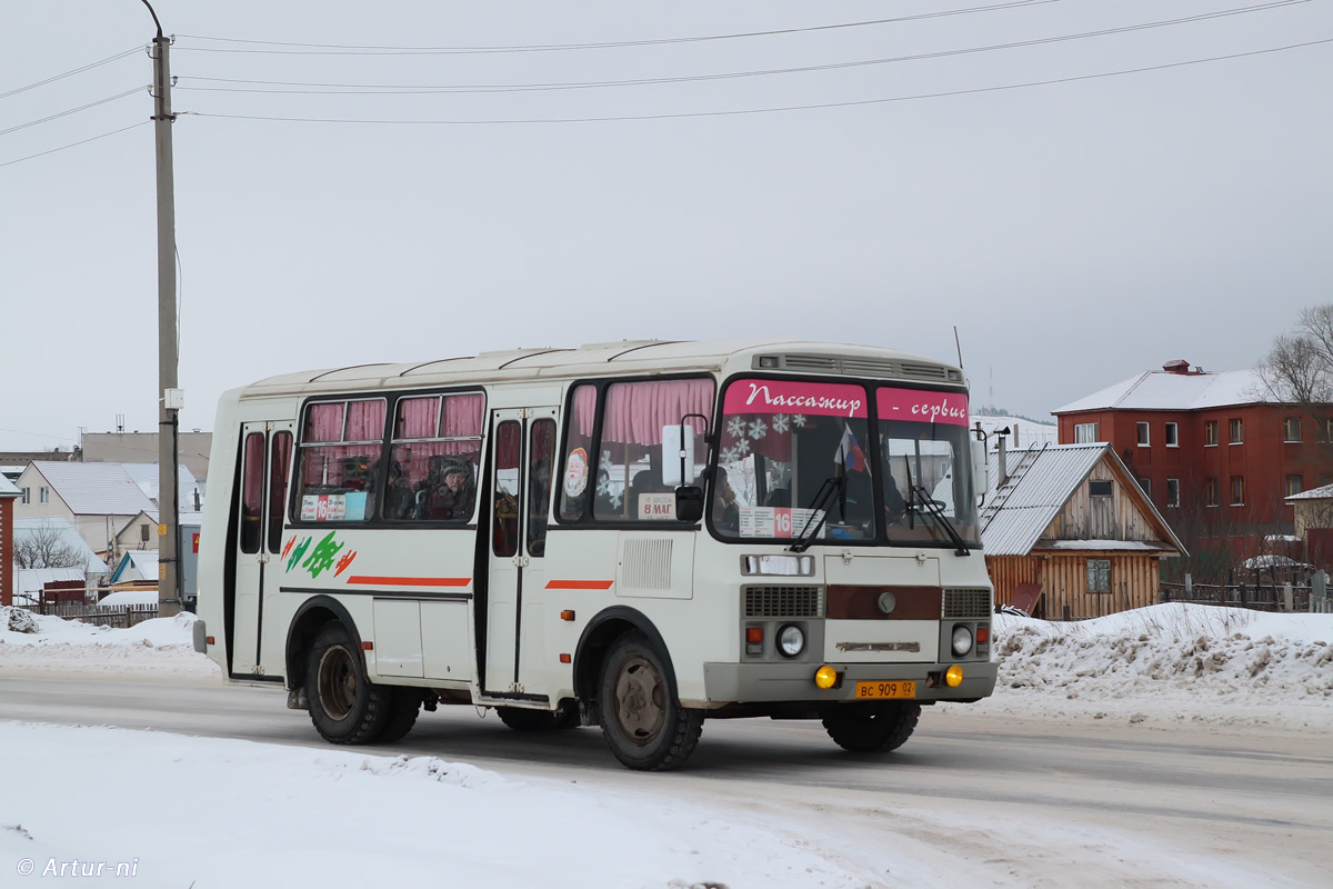 Башкортостан, ПАЗ-32054 № ВС 909 02