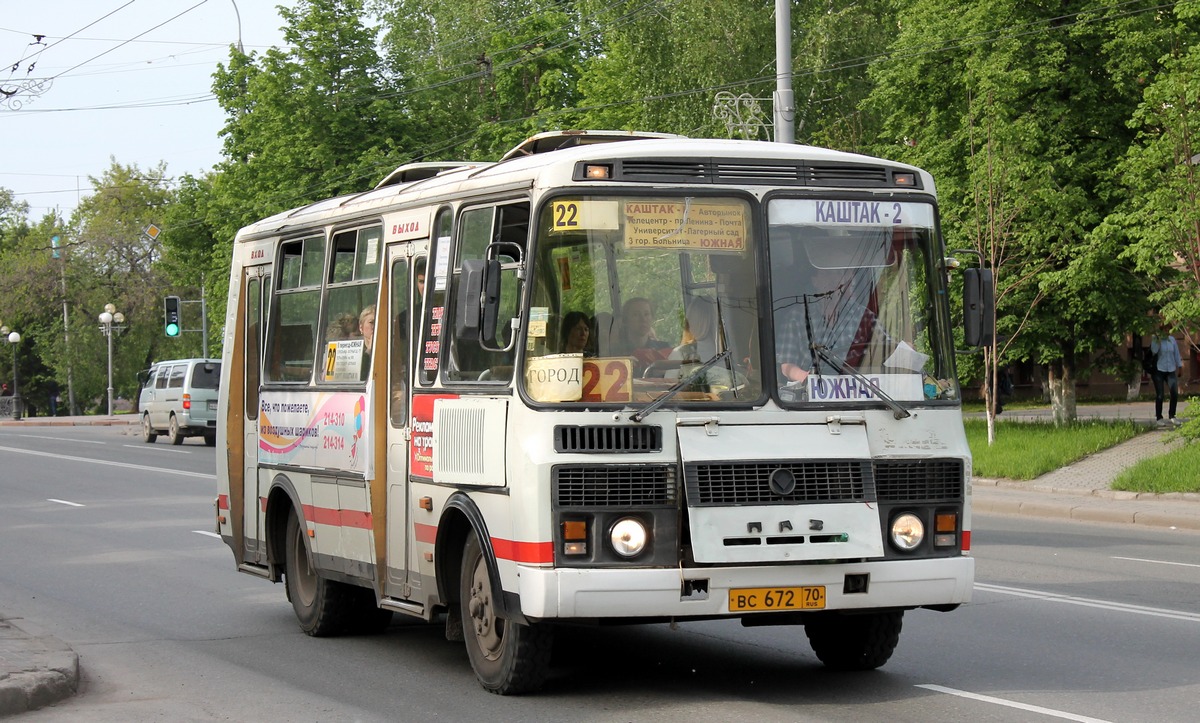 Томская область, ПАЗ-32051-110 № ВС 672 70