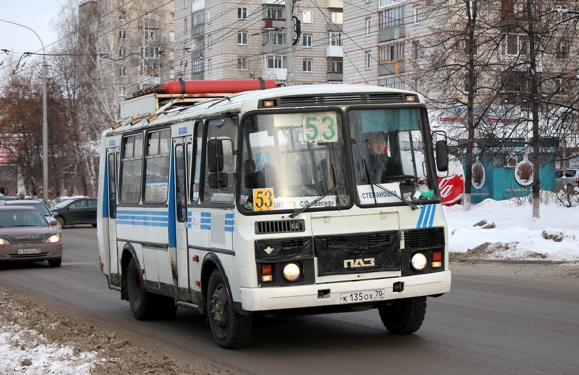 Томская область, ПАЗ-32054 № К 135 ОХ 70