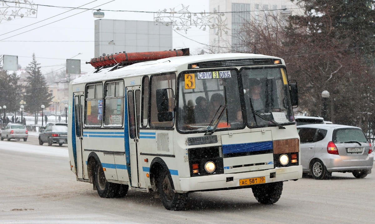 Томская область, ПАЗ-32054 № АС 581 70