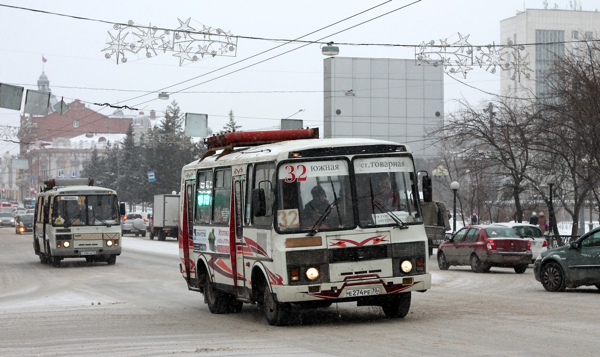 Томская область, ПАЗ-32051-110 № Е 274 РЕ 70