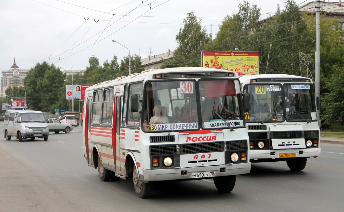 Томская область, ПАЗ-32051-110 № М 610 РС 70