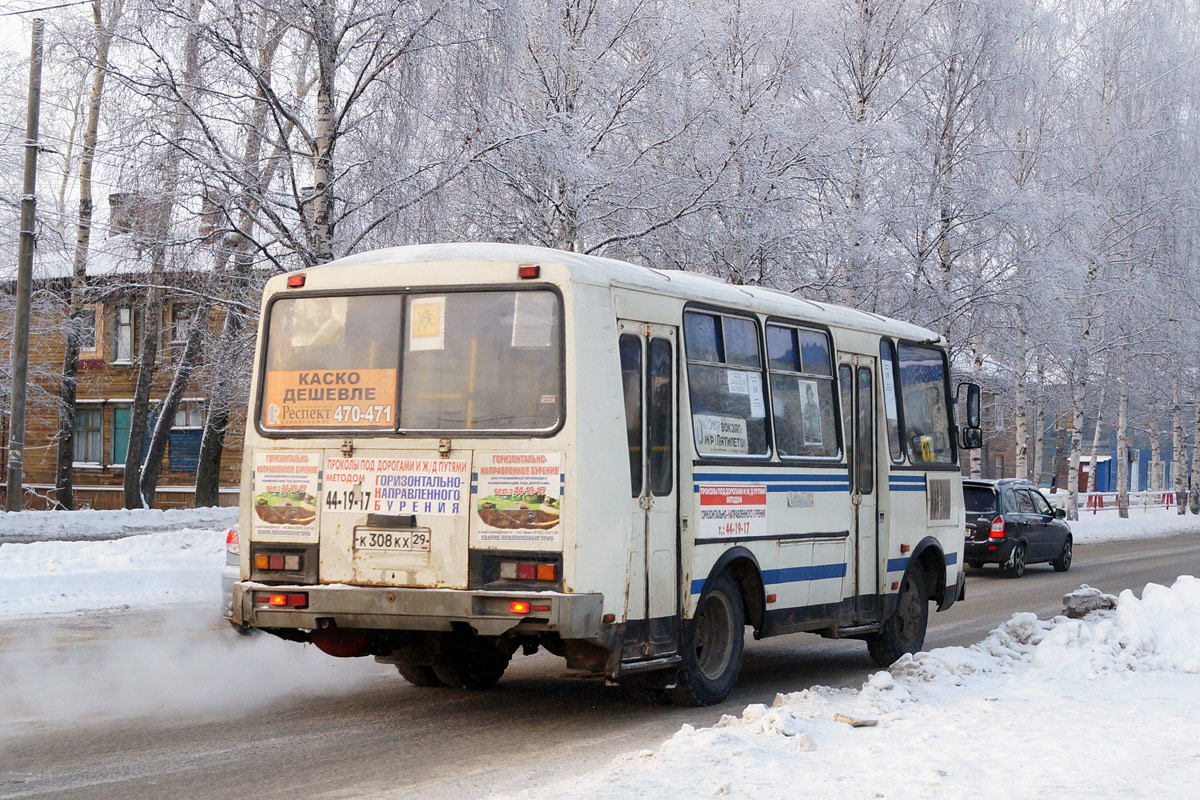 Архангельская область, ПАЗ-32054 № К 308 КХ 29