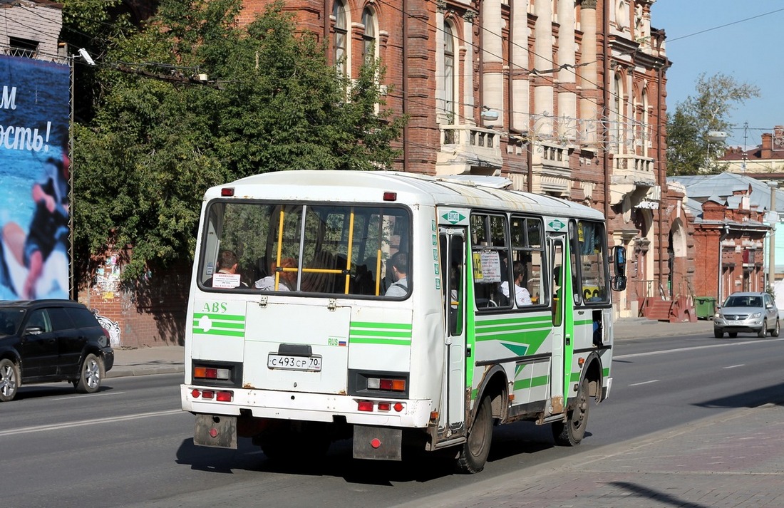 Томская область, ПАЗ-32054 № С 493 СР 70