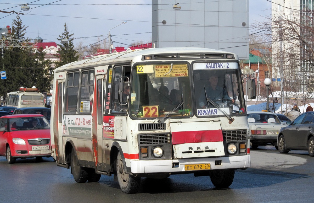 Томская область, ПАЗ-32051-110 № ВС 672 70