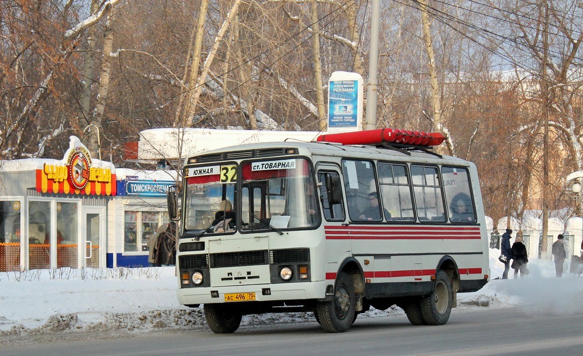 Томская область, ПАЗ-32051-110 № АС 496 70