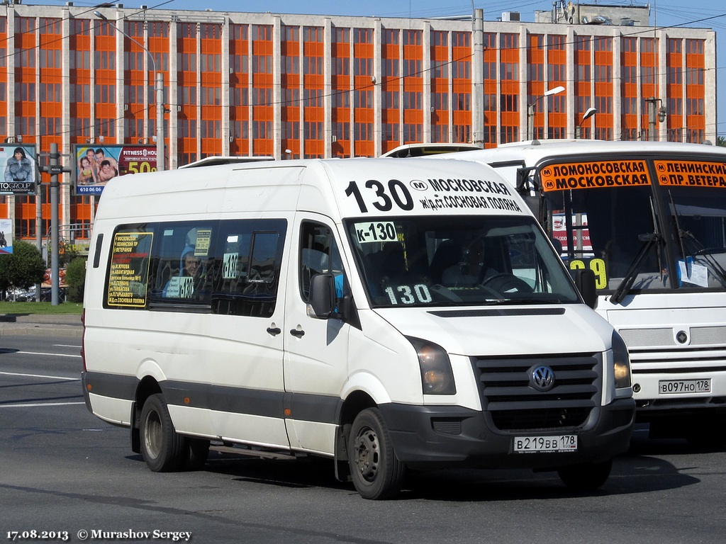 Санкт-Петербург, БТД-2219 (Volkswagen Crafter) № В 219 ВВ 178