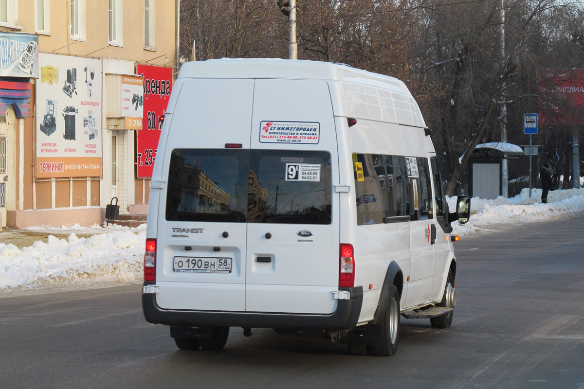 Пензенская область, Нижегородец-222709  (Ford Transit) № О 190 ВН 58