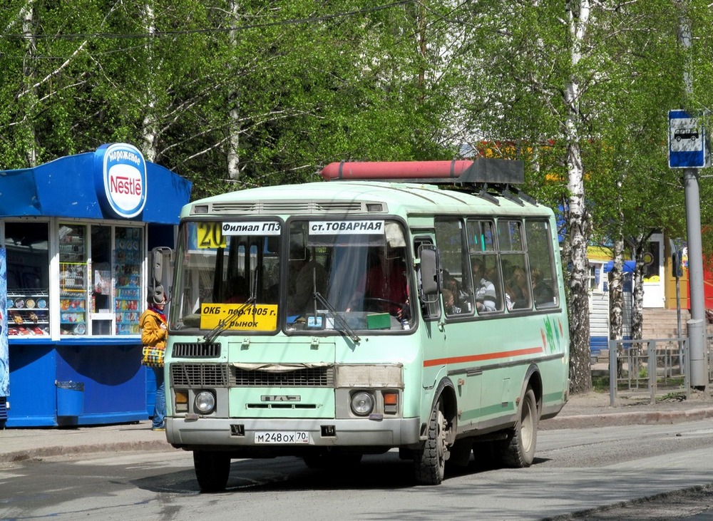 Томская область, ПАЗ-32054 № М 248 ОХ 70