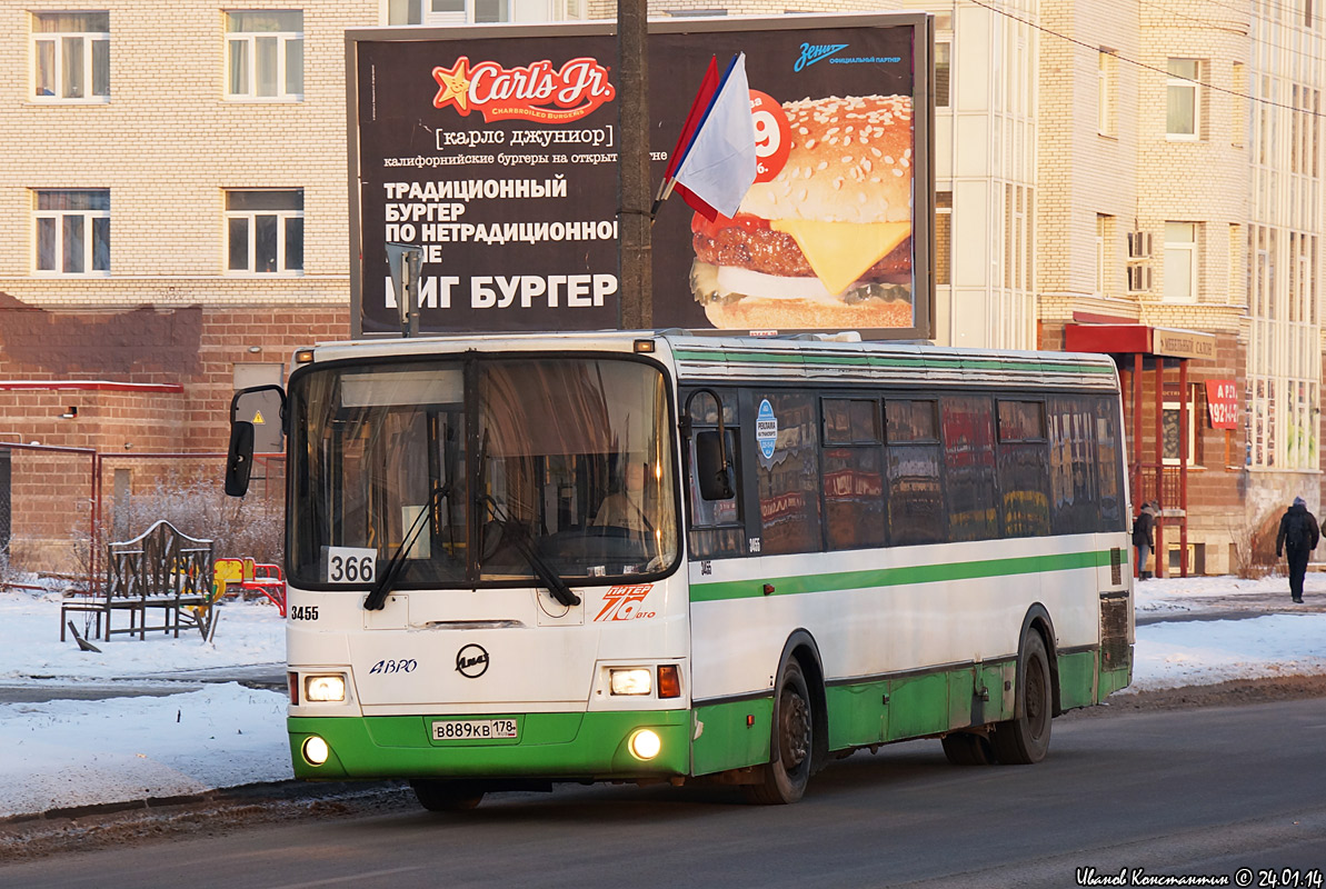 Санкт-Петербург, ЛиАЗ-5293.53 № 3455