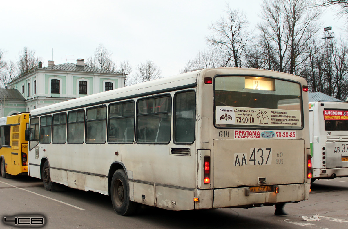 Псковская область, Mercedes-Benz O345 № 619