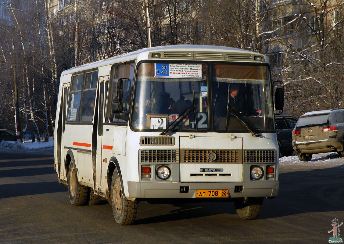 Нижегородская область, ПАЗ-32054 № АТ 708 52