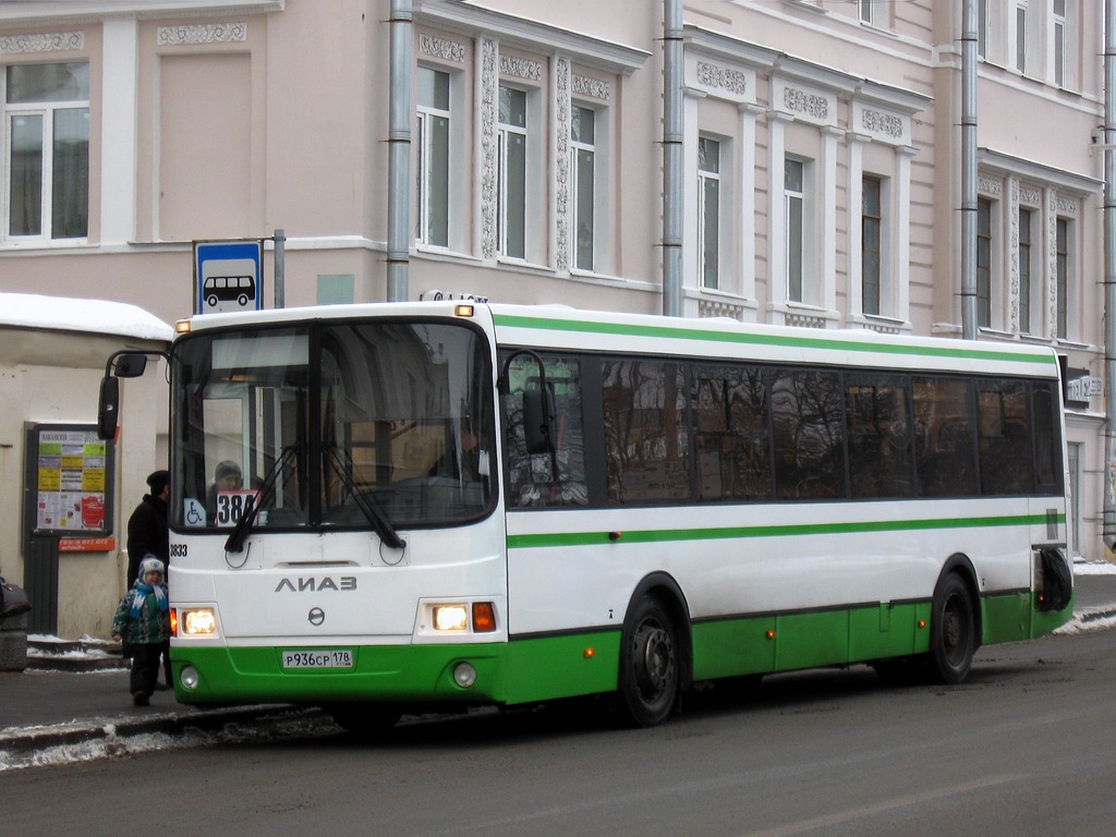 Санкт-Петербург, ЛиАЗ-5293.60 № 3833