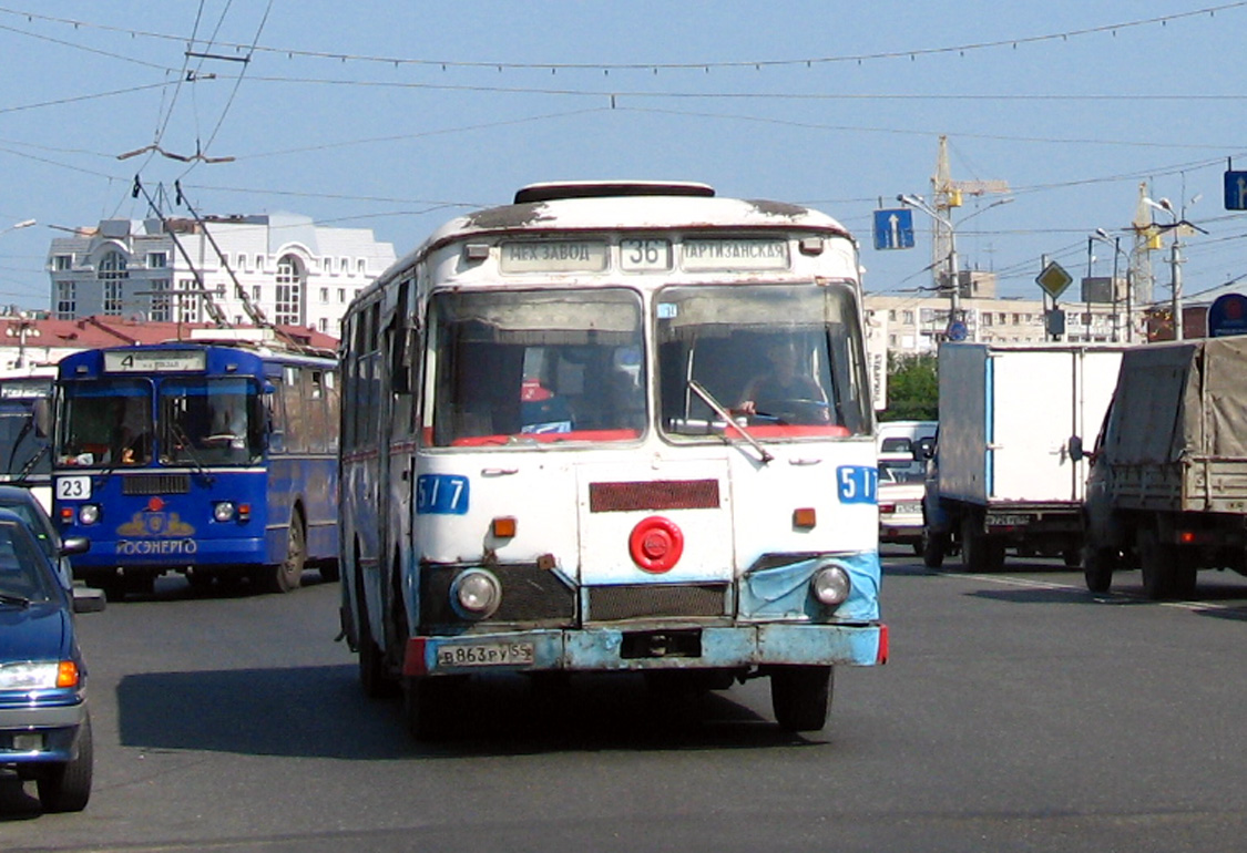 Омская область, ЛиАЗ-677М № 517