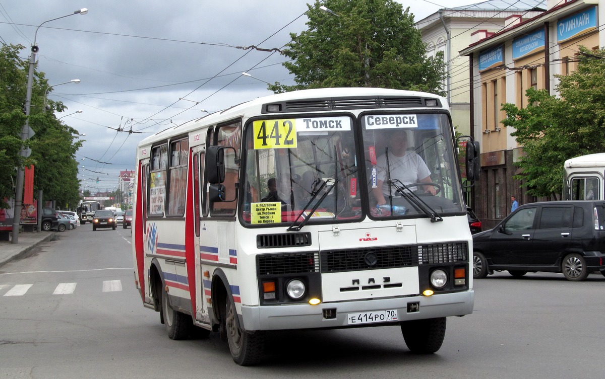 Томская область, ПАЗ-32051-110 № Е 414 РО 70