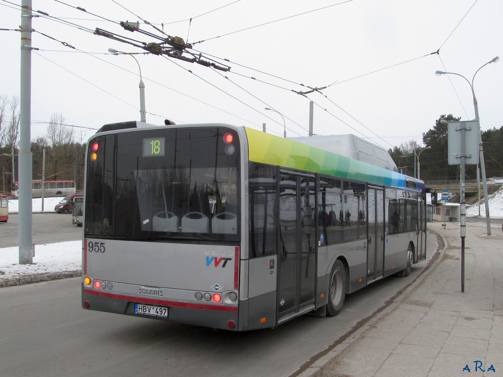 Литва, Solaris Urbino III 12 CNG № 955