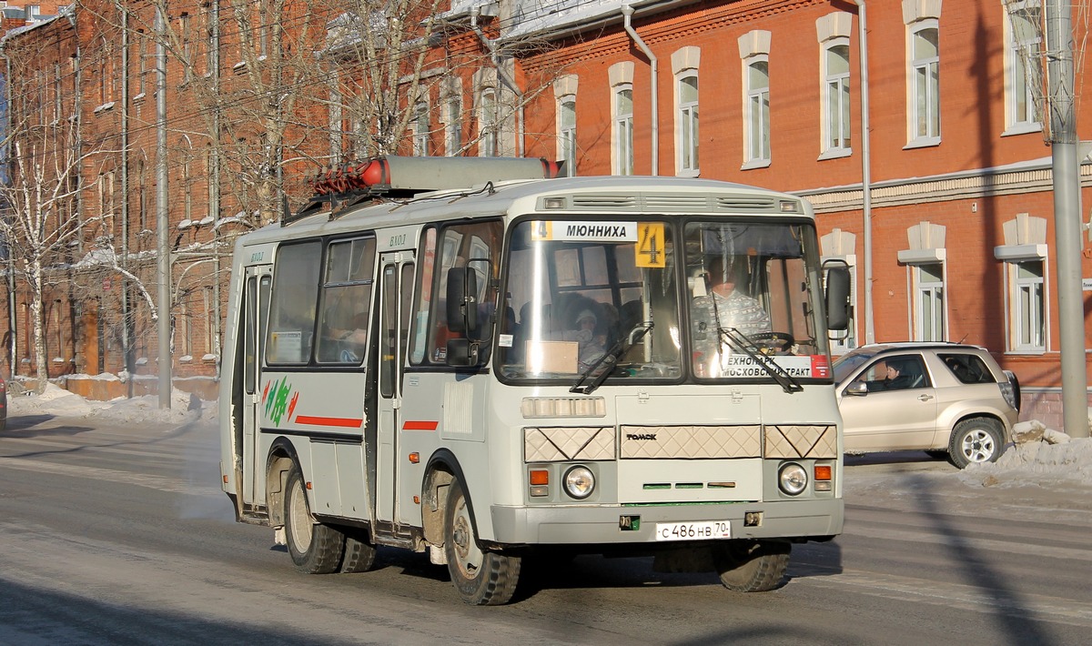 Томская область, ПАЗ-32054 № С 486 НВ 70