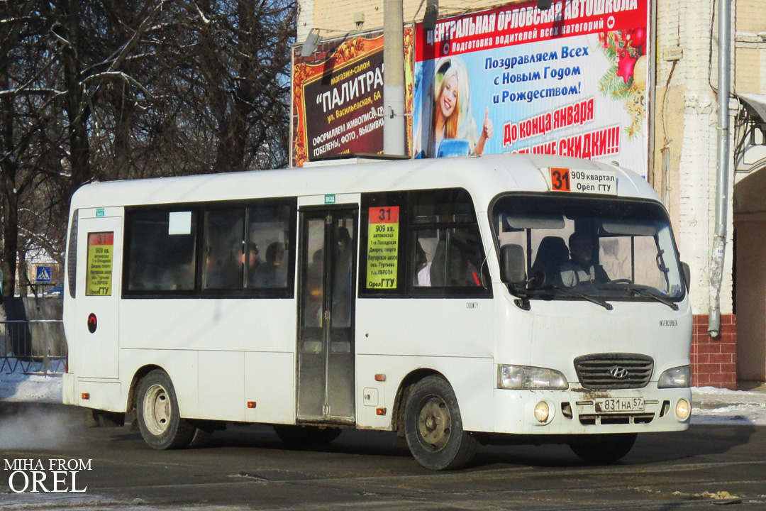 Орловская область, Hyundai County LWB C09 (ТагАЗ) № Т 831 НА 57