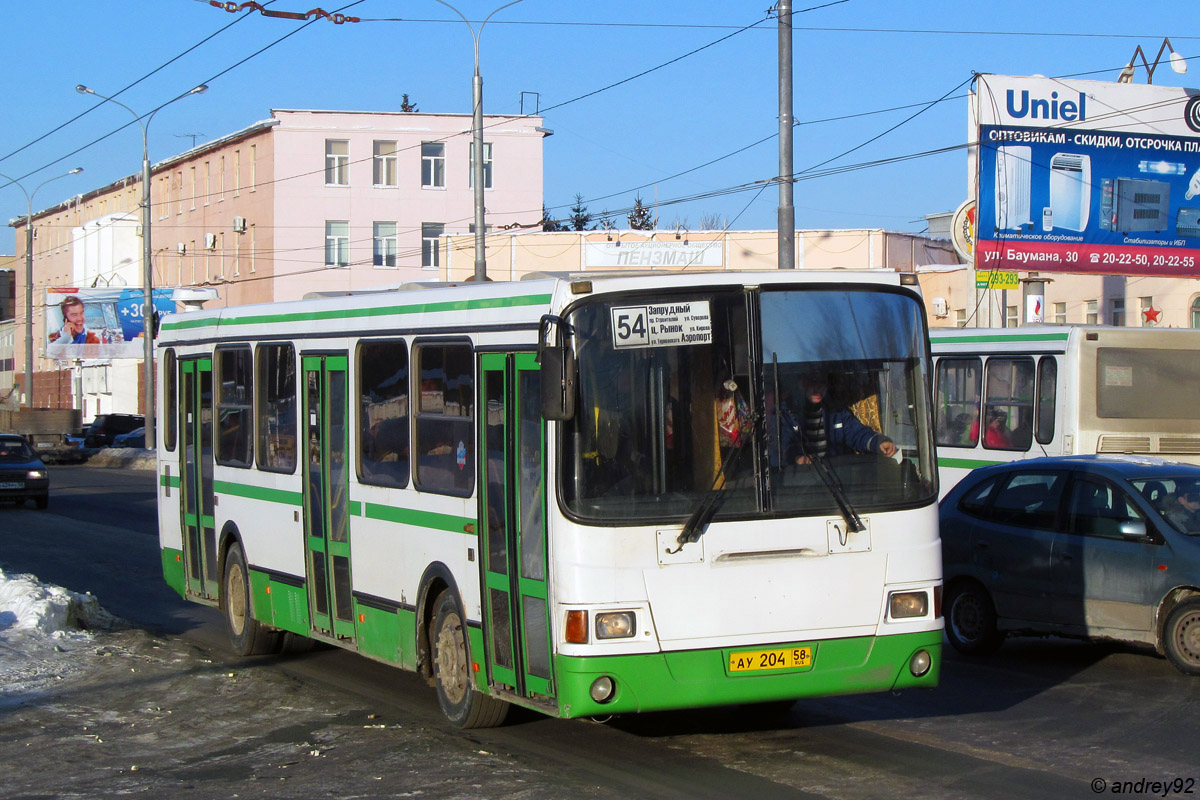 Пензенская область, ЛиАЗ-5256.46 № АУ 204 58