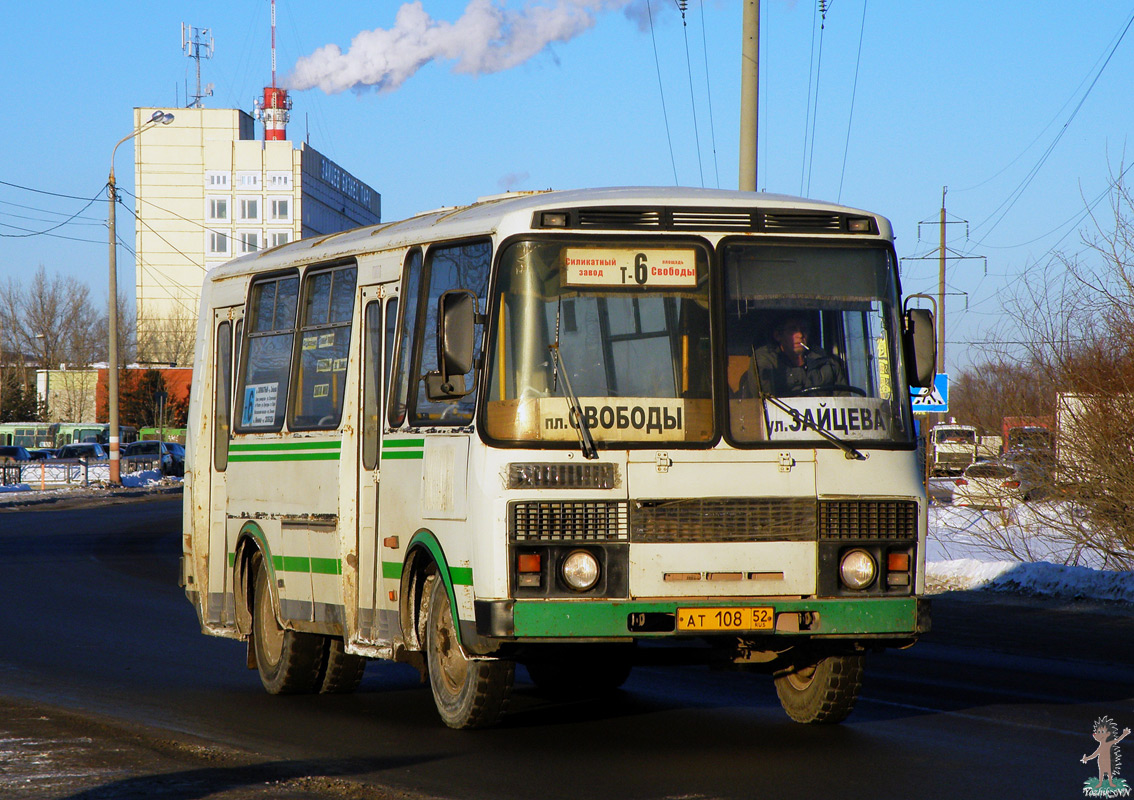 Нижегородская область, ПАЗ-32054 № АТ 108 52