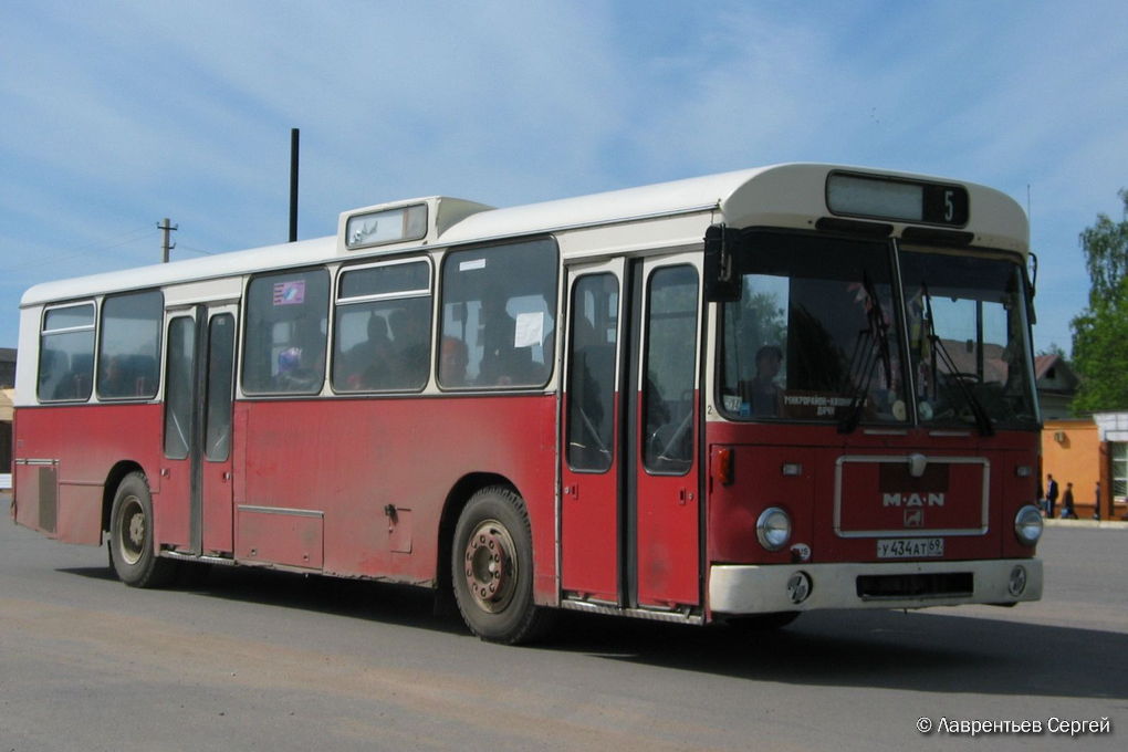 Тверская область, MAN 192 SL200 № У 434 АТ 69