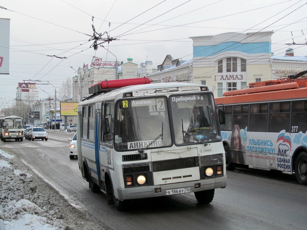 Томская область, ПАЗ-32051-110 № В 186 ВУ 70