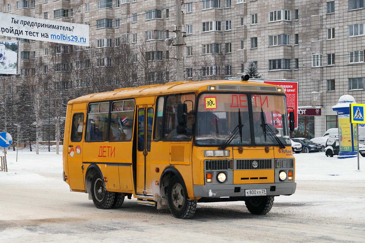 Архангельская область, ПАЗ-32053-70 № К 800 ХХ 29