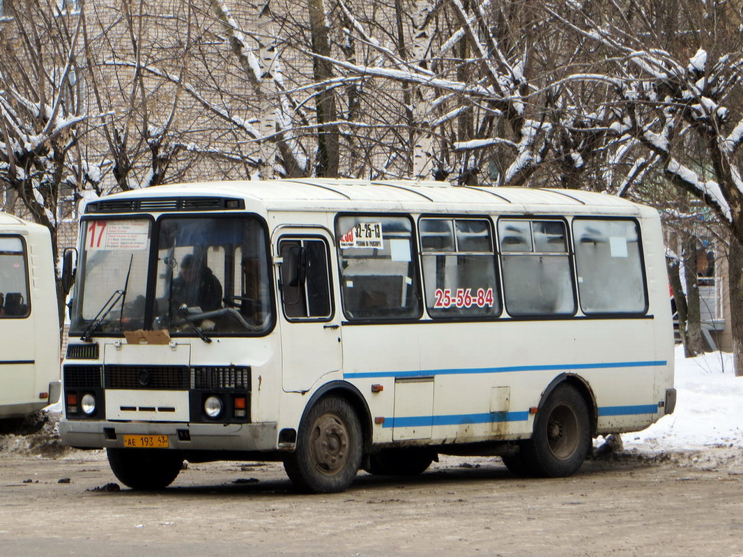 Кировская область, ПАЗ-32054-07 № АЕ 193 43