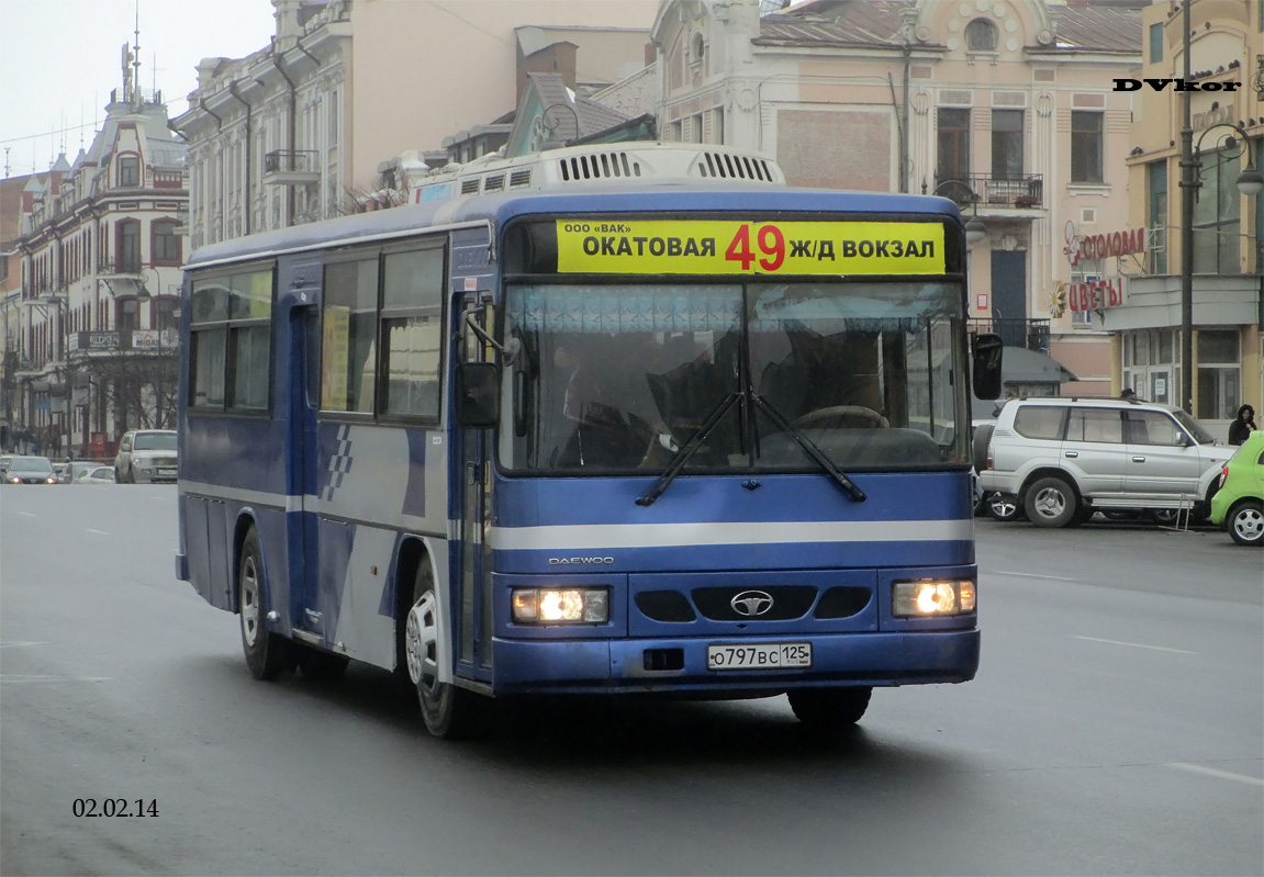 Приморский край, Daewoo BS106 Royal City (Busan) № О 797 ВС 125