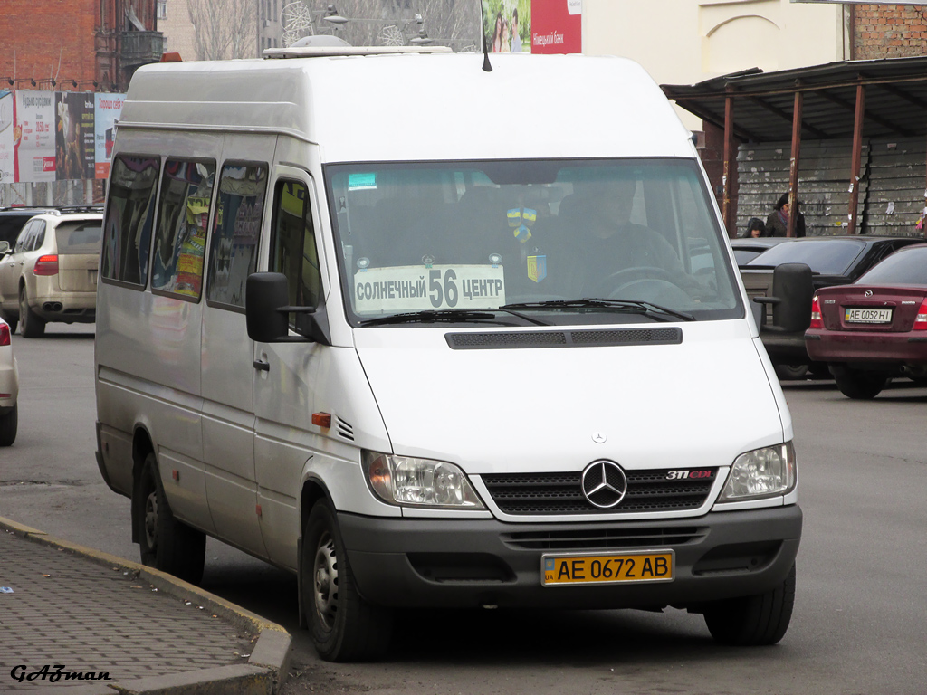 Днепропетровская область, Mercedes-Benz Sprinter W903 311CDI № AE 0672 AB