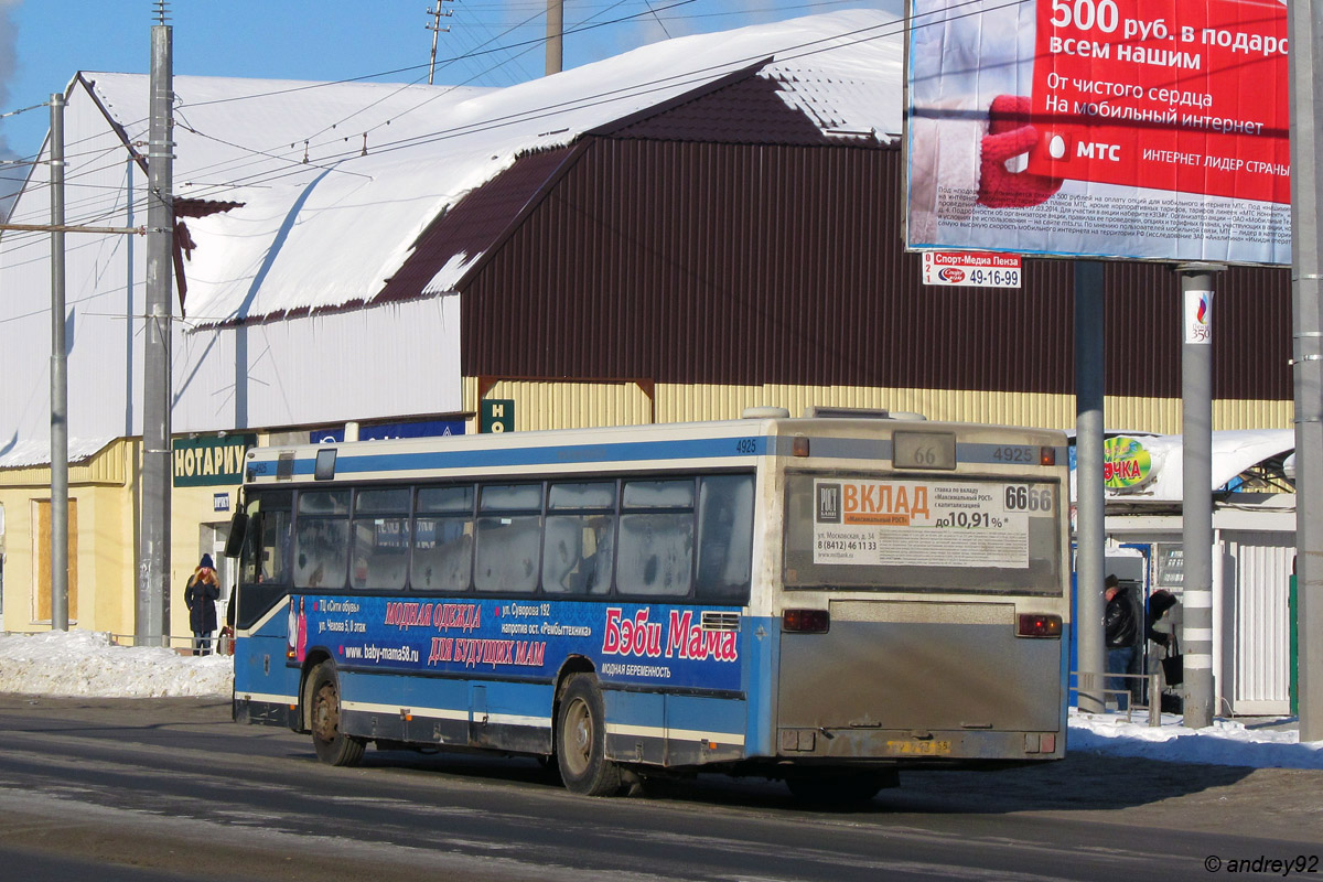 Пензенская область, Mercedes-Benz O405N № АУ 813 58