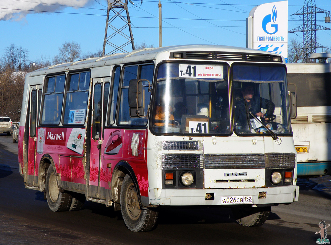 Нижегородская область, ПАЗ-32054 № А 026 СВ 152