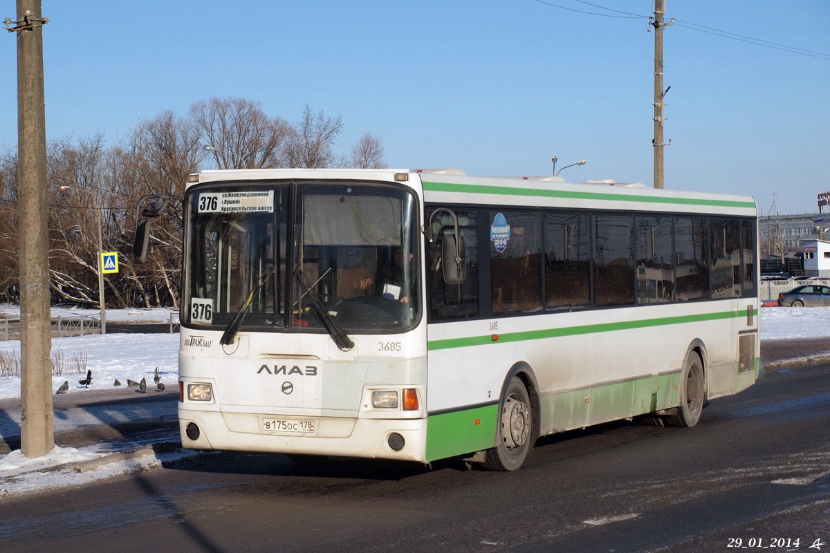 Санкт-Петербург, ЛиАЗ-5293.60 № 3685