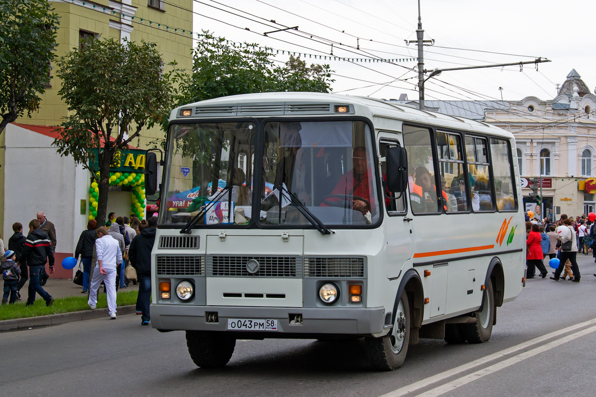 Пензенская область, ПАЗ-32054 № О 043 РМ 58