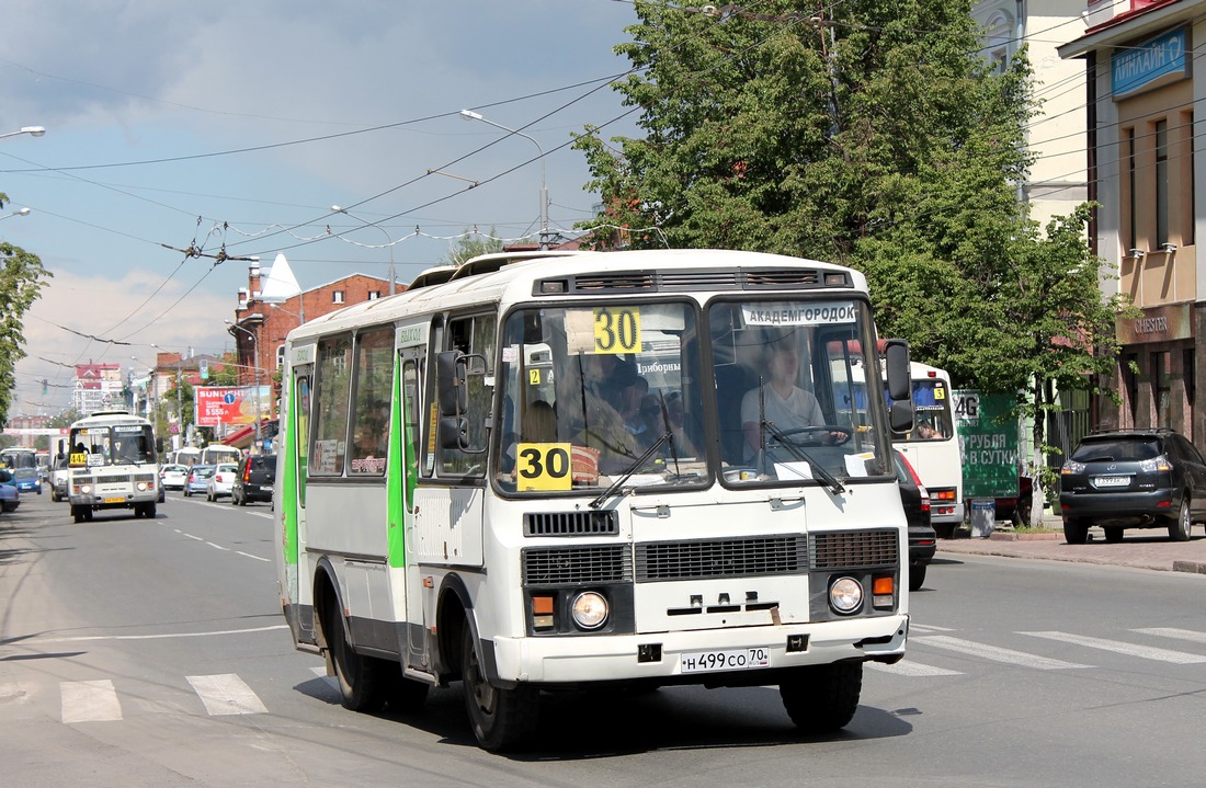 Томская область, ПАЗ-32051-110 № Н 499 СО 70