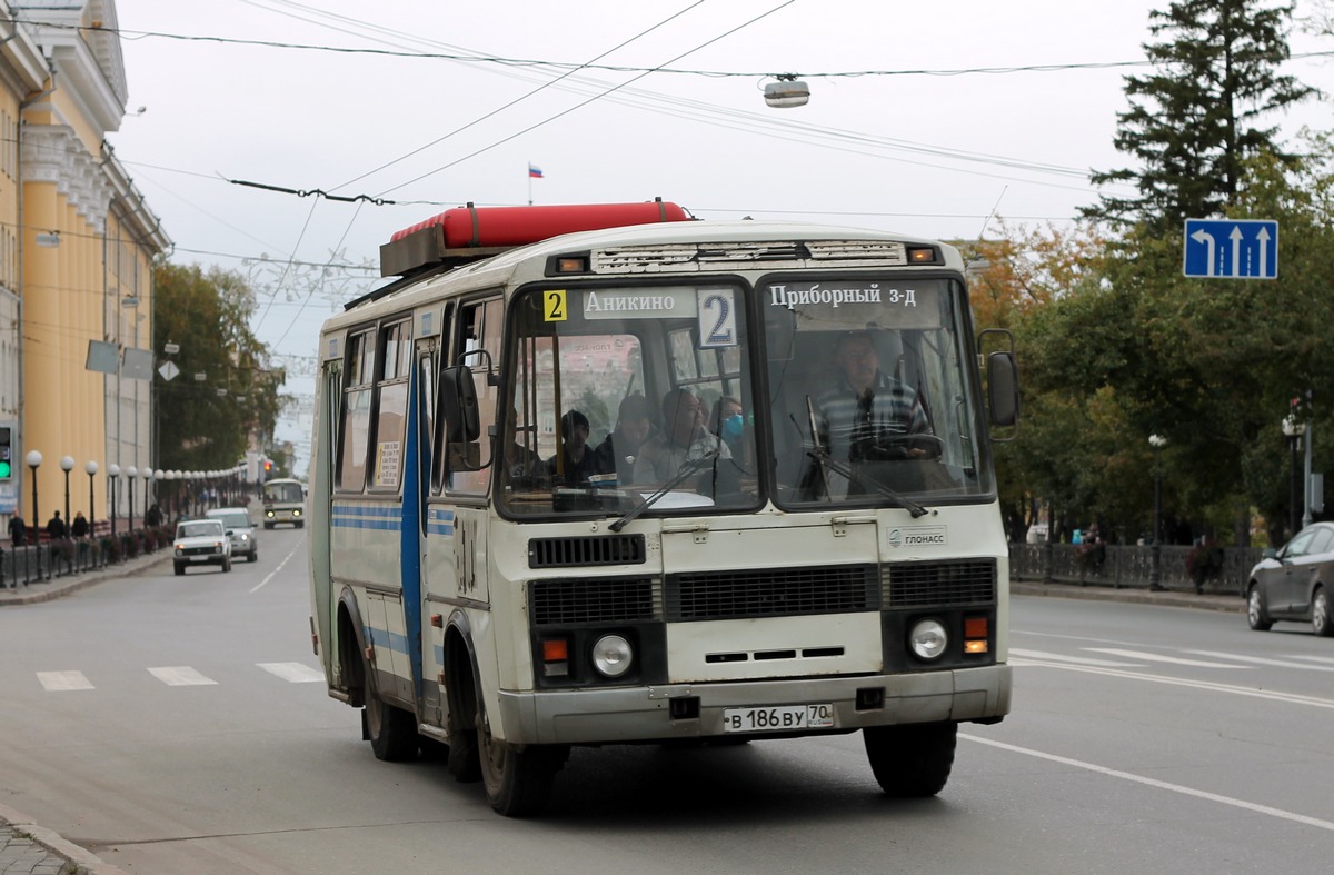 Томская область, ПАЗ-32051-110 № В 186 ВУ 70