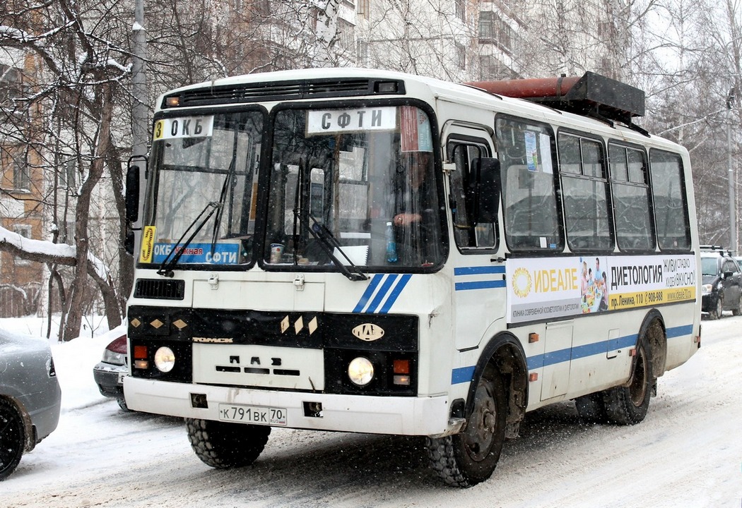 Томская область, ПАЗ-32054 № К 791 ВК 70