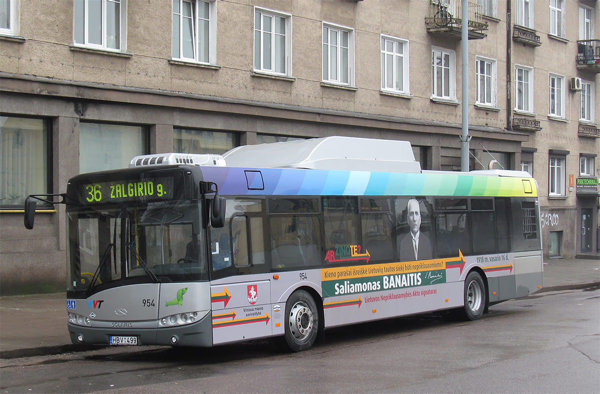 Литва, Solaris Urbino III 12 CNG № 954