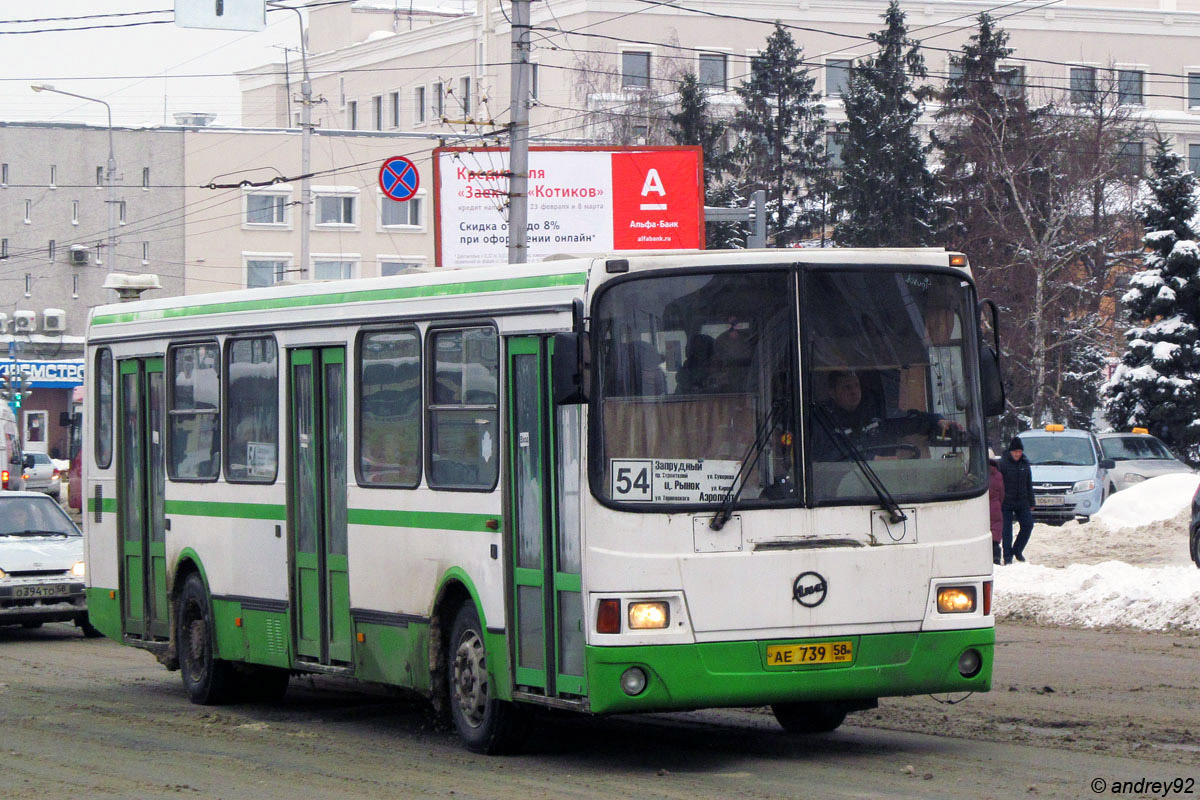 Пензенская область, ЛиАЗ-5256.45 № АЕ 739 58