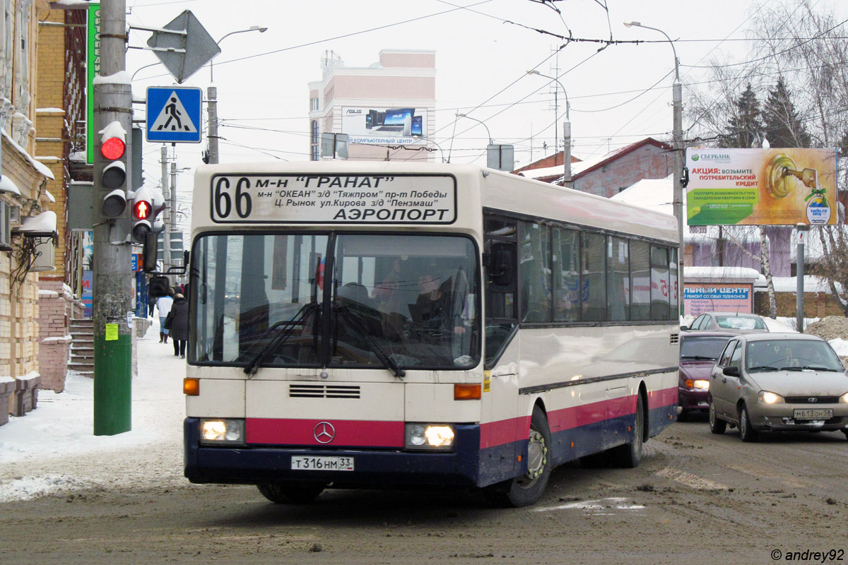 Пензенская область, Mercedes-Benz O405 № Т 316 НМ 33